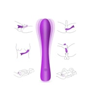 TOP anl ve G Nokta Uyarıcı Su Geçirmez Wand Massager Vibratör Dildo