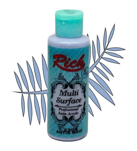 Rich Multi Surface Her Yüzey İçin Akrilik Boya 120 cc. 2306 ANTİK MAVİ 