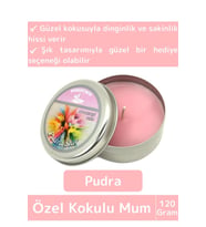 Premium Özel Metal Kutulu Arınma Huzur Meditasyon Yoga Esans Dekoratif Mum Oda Kokusu 120 Gram