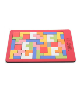 Ahşap Eğitici Tetris - Eğitici Ahşap Oyuncak - Eğitici Blok Dizme - Yeni Nesil Tetris (Karışık)