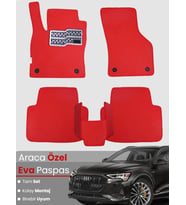 AUDİ E-TRON (2018-2024) Uyumlu EVA Paspas Tam Set–Araca Özel,Su Geçirmez,Kolay Montaj