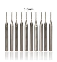 Tungsten Karbür PCB Kesme CNC Freze Ahşap İşleme 1.0mm 10 Adet 