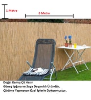 Bambu Kamış Hasır 1 Metre x 6 Metre