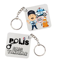 Polise Hediye İsimli Anahtarlık