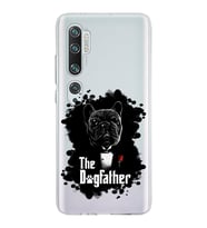 Xiaomi Mi Note 10 Uyumlu Kapak Dog Father Tasarımlı Şeffaf Silikon Kılıf
