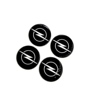 Opel Tasarım Damla Sticker Siyah Opel Jant Göbeği 5.5cm Uyumlu