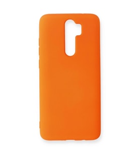 Xiaomi Redmi Note 8 Pro Kılıf Nano İçi Kadife Silikon - Turuncu