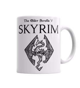Skyrim Dragon   Kupa Bardak Porselen