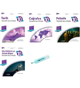 10.Sınıf Joker Tarih Coğrafya Din Felsefe Tematik Soru Kitabı (Yeni Müfredat)