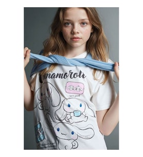 Defacto 26Y801002497 Ekru Kız Çocuk T-Shirt G8196A8/ER105