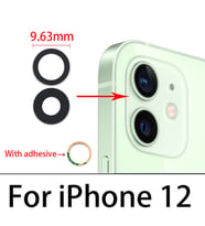 İPhone 12 Arka Kamera Camı Lens Yapışkanlı