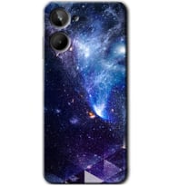 Realme 10 4G Kılıf HD Desen Baskılı Kılıf - Galaksi