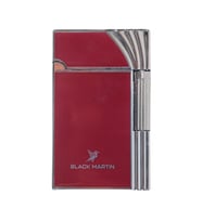 Black Martin Soft Flame Bordo-Gümüş Metal Çakmak - TR9294