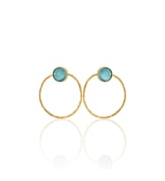 Kadir Jewellery 22 Ayar Altın Kaplama Kadın Halka Küpe -El İşçiliği Ve Hipoalerjenik Küpe