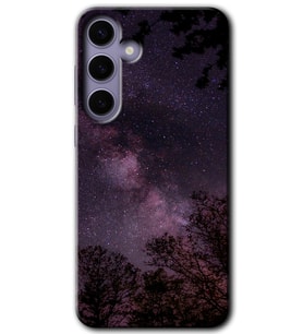 Galaxy S24 Kılıf HD Desen Baskılı Kılıf - Gece Galaksi
