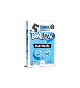 Günay Yayınları 5. Sınıf Matematik Bumerang Haftalık Denemeler (32 Hafta)