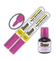 Pembe Yazı Tahta Kalemi Doldurulabilir 2 Adet ve Silinebilir Mürekkep 30 ml 1 Adet Brons Yazı Tahta Kalem Seti