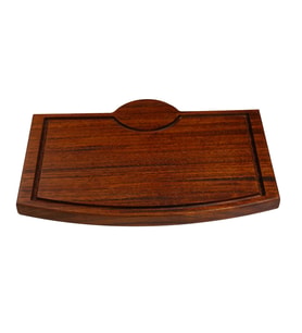 Yuvarlak Logolu Tahta 25x35x2,5cm (Kahverengi)