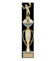 ODAK KUPA - Figürlü Kupalar - Voleybol Kadın Figürlü Kupalar FG-074 C - 49 cm