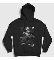 Presmono Unisex Siyah Mine Arctic Monkeys Kapüşonlu Sweatshirt 14835tt