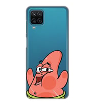 Samsung Galaxy A22/M22/M32 Uyumlu Patrick Star Desenli Şeffaf Telefon Kılıfı