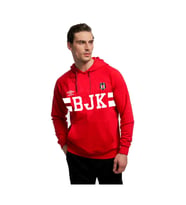 Beşiktaş Orjinal Lisanslı Kırmızı Kapüşonlu  Sweatshirt