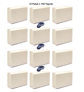 12 Pk. 150 Yapraklı Z Katlama Dispenser Havlu