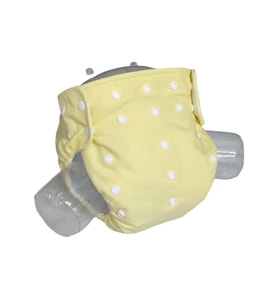 BEZHANE Baby YBB Yıkanabilir Bebek Bezi Cepli Sarı Renk Çıt Çıtlı(8kg-18kg) (Çok Renkli)