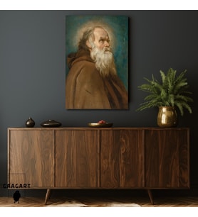 Tekli Dikey Kanvas Diego Velazquez Saint Anthony Abbot