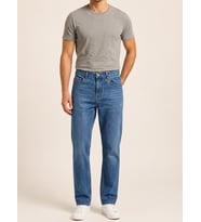 76082-70965 ERKEK TAPERED FİT MID WAIST SLİM LEG DENİM PANTOLON 76082-70965