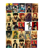 Boku no Hero Academia - Anime Duvar Retro Poster 34 Adet -10cm*15cm