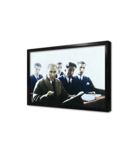 Atatürk Lakap ve Ünvanları Kaldırılması Çerçeveli Mdf Tablo