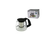 700ML CAM DEMLİK ÇELİK SÜZGEÇLİ - PLASTİK KULP - KAPAK - KROM ÇERÇEVE (5343)