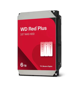 Wd Red Plus, Wd60efpx, 3.5", 6tb, 256mb, 5400 Rpm, 7/24 Güvenlik-nas-server, Hdd