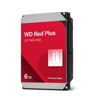 Wd Red Plus, Wd60efpx, 3.5", 6tb, 256mb, 5400 Rpm, 7/24 Güvenlik-nas-server, Hdd