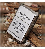Kişiye Özel İsimli ve Yazılı Gazlı Zippo Çakmak