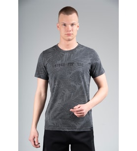 Maraton Regular Erkek Bisiklet Yaka Siyah T-shirt