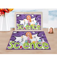 BK Gift Kişiye Özel Kadın Fen Bilimleri Öğretmeni Karikatürlü 1000 Parça Profesyonel Puzzle-1