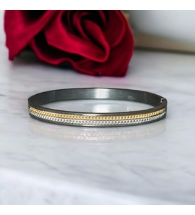 Unisex Kadın/Erkek Esnek Bijuteri Bileklik-Altın ve Gümüş Renkli