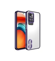 Xiaomi Redmi 10 Uyumlu Kılıf Kamera Korumalı Logo Gösteren Zore Omega Kapak