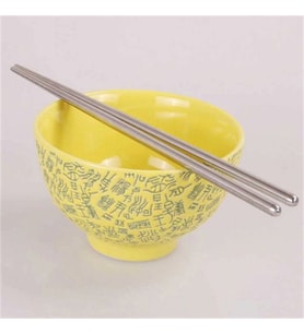Metal Chopstick 5'li Paslanmaz Çelik Çin Çubuğu