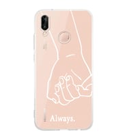 Huawei P20 Lite Uyumlu Baskılı Yumuşak Silikon Şeffaf Telefon Kılıfı