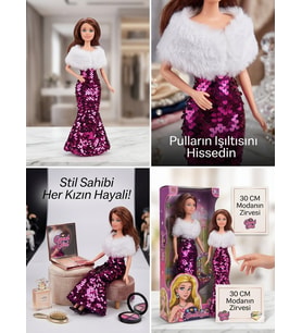 Pullu Elbiseli Havalı Bebek 30 Cm Model Oyuncak Bebek Model Bebek