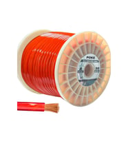 Poke 4GA Oto Anfi Tesisat Kablosu Silikon 30mt Kırmızı Poke PK-1352