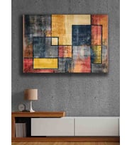 Koç stüdyo Modern tasarım kanvas tablo 50x70 (Çok Renkli)