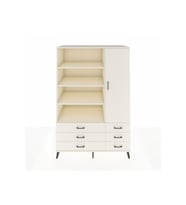 Kronos Dolap 8 Raflı 6 Çekmeceli Tek Kapaklı  132x59x195 Aytaşı-Aytaşı/Aytaşı