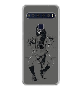 TCL 10L 10 Plus 10SE 20E 20SE 30SE L7 Kılıf Desemli Silikon Purest Evil 1627