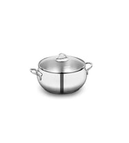 Korkmaz KOR A1074 Tombik Çelik Tencere 22x11 cm 4,9 Litre (Gri)