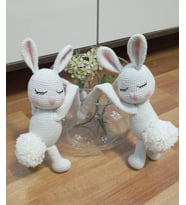Amigurumi Tavşan Perde Tutucu