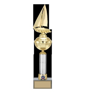 ODAK KUPA - Figürlü Kupalar - Yelken Figürlü Kupalar FG-057 A - 48 cm